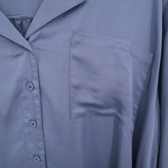 Umgee Lace Shirt Womens S Blue Twee Feminine Boho Grannycore‎ Slouchy Romantic - Picture 9 of 16